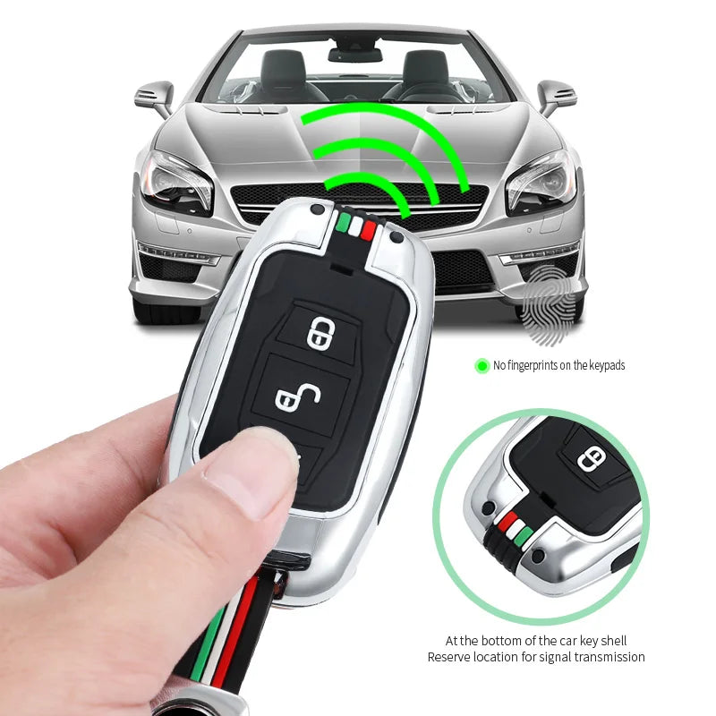 GPRGIT Auto Zinc Alloy Car Key Case Cover Holder Keychain for BYD F3 S6 S7 L3 F0 G3 Song MAX G6 Yuan Su Rui Remote Accessories