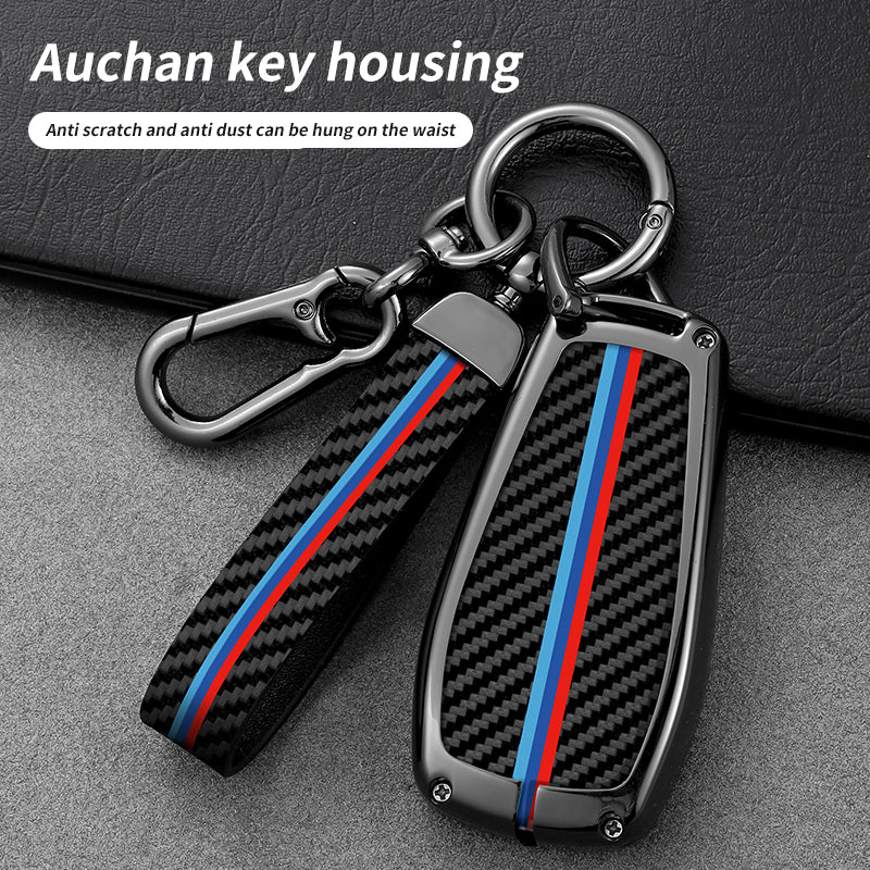 GPRGIT Car Carbon Fiber Key Case Cover Fob for Changan CS75 Plus CS55 UNI-K UNI-T UNI-V Oshan X5 X7 Eado Keychain Accessories