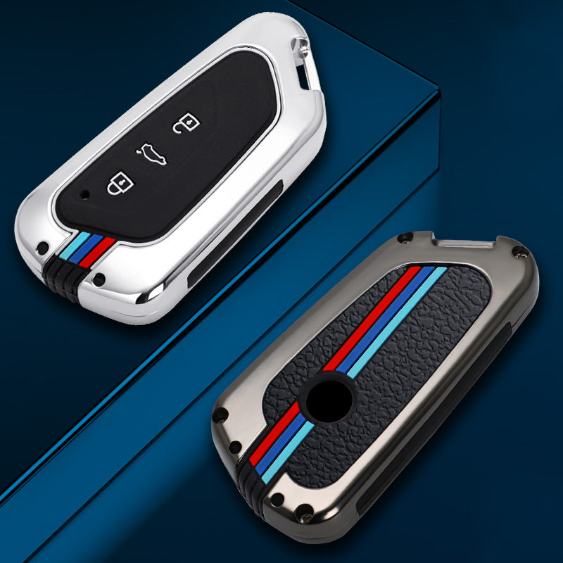 GPRGIT Zinc Alloy Auto Car Accessories for VW Golf 8 MK8 2020 for Skoda Octavia Key Protective Case Cover