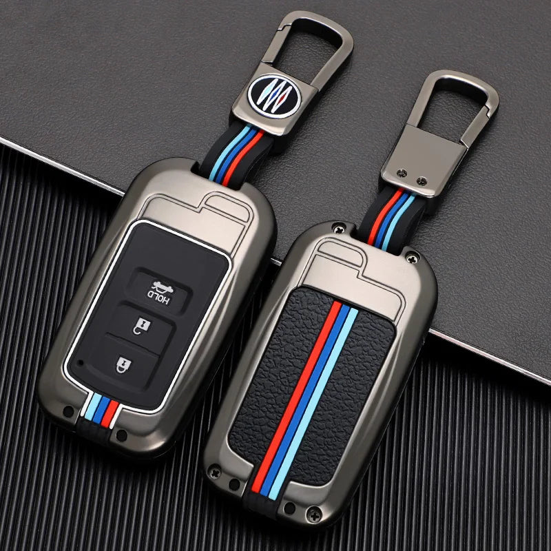 GPRGIT Zinc Alloy Remote Key Holder Protector Fob for Toyota Camry Corolla Avalon Rav4 Land Cruiser CHR Auris Car Accessories
