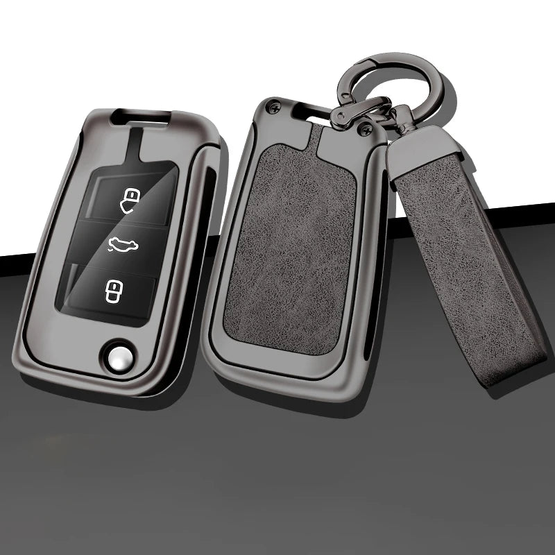 GPRGIT Custom Car Logo Leather Car Key Case for VW Volkswagen Golf 7 MK7 Tiguan MK2 for Skoda Octavia A7 Seat Ateca Leon FR 2 Ibiza