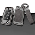 GPRGIT Custom Car Logo Leather Car Key Case for VW Volkswagen Golf 7 MK7 Tiguan MK2 for Skoda Octavia A7 Seat Ateca Leon FR 2 Ibiza