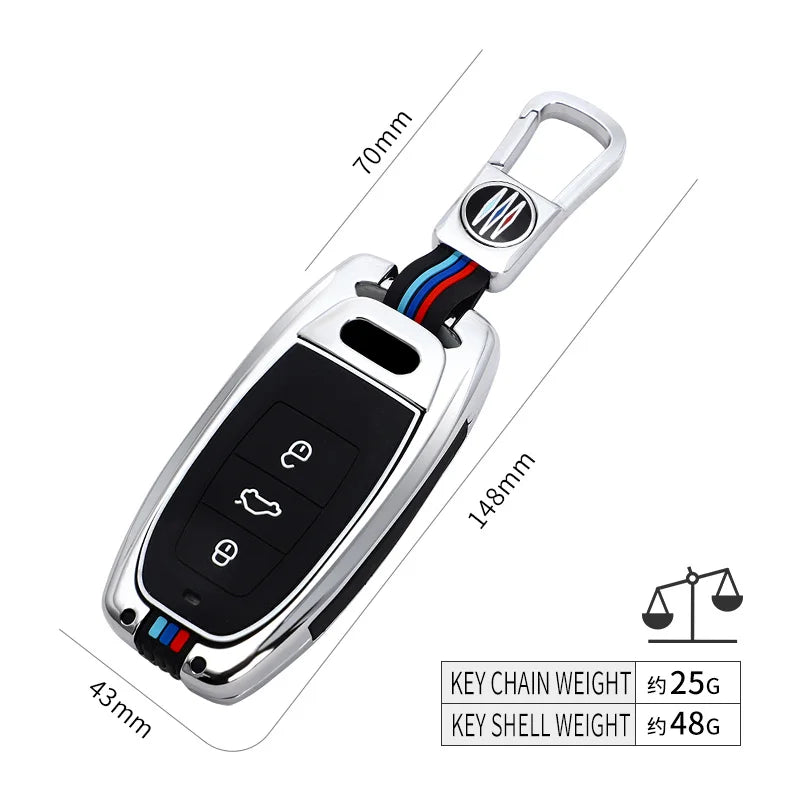 GPRGIT Zinc Alloy Car Key Case Cover for Audi A1 A3 8V A4 B8 B9 A5 A6 C7 A7 A8 Q3 Q5 Q7 S4 S6 S7 S8 R8 TT Protector Bag Accessories