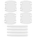 GPRGIT Universal Car Door Bowl Film - Anti-Scratch Protector for Door Handle / Mirror / Wheel