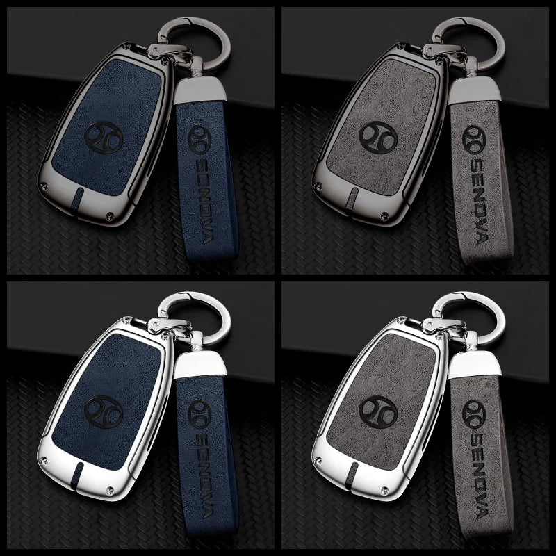 GPRGIT Car Remote Key Fob Cover Case Protector for BAIC Senova BJ40 PLUS/EX5/EU5/EC5/BJ80/D50/DJ80