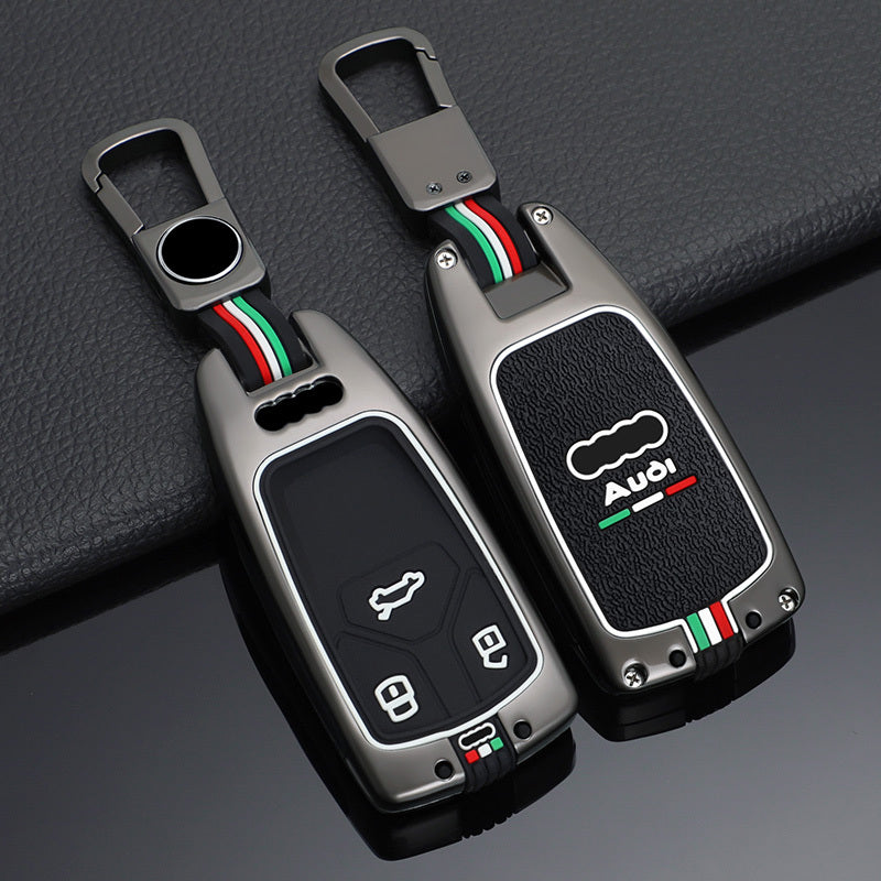 GPRGIT Zinc Alloy Car Remote Key Cover Case Shell for Audi A4 B9 A5 A6 8S 8W Q5 Q7 4M S4 S5 S7 TT TTS TFSI RS Keyless Accessories