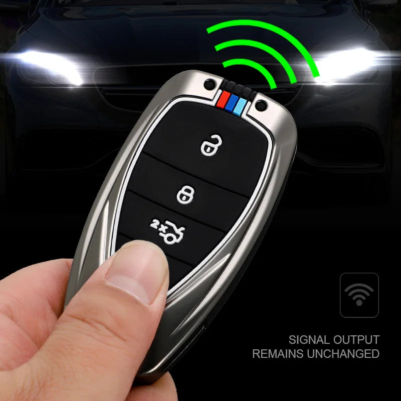 GPRGIT Zinc Alloy Car Key Fob for Chevrolet Malibu XL Cruze Spark Camaro Volt Bolt Trax Equinox Accessories Smart Key Case