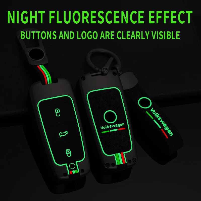 GPRGIT New Zinc Alloy Remote Car Key Case Full Cover for Volkswagen VW Passat CC B6 B7 B7L 3C R36 Maogotan B5 Replacement Accessories