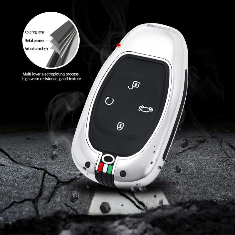 GPRGIT Zinc Alloy Smart Key Case Cover Fob for GAC Trumpchi Empow (2021), GS8 (Keyless)