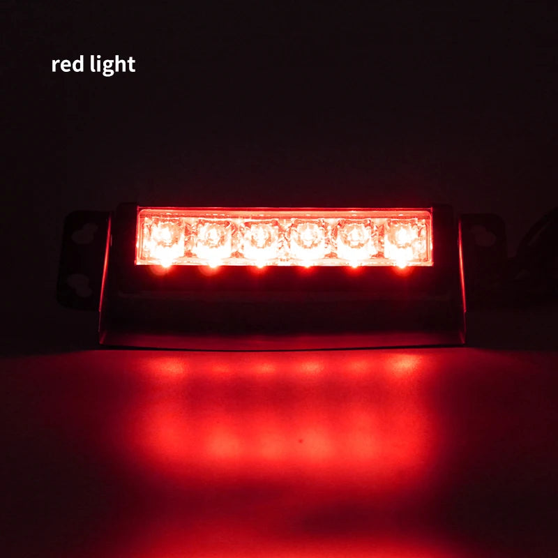 8 Inches 6 LED Car Warning Strobe Dash Lights Traffic Advisor Emergency Flashing Windshield Light with Suction Cup 12V