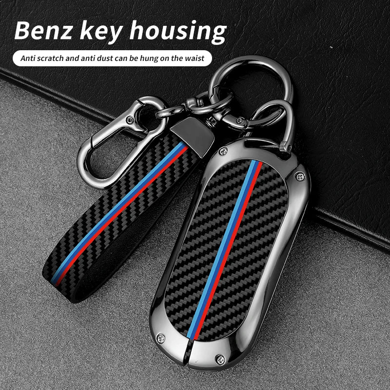 GPRGIT Car Logo Key Case for Mercedes Benz C S Class W223 W206 S260L S350L S400L S450L S500L Maybach S480 S580 2020 2021 2022
