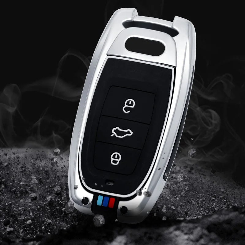 GPRGIT Zinc Alloy Car Key Case Cover for Audi A1 A3 8V A4 B8 B9 A5 A6 C7 A7 A8 Q3 Q5 Q7 S4 S6 S7 S8 R8 TT Protector Bag Accessories
