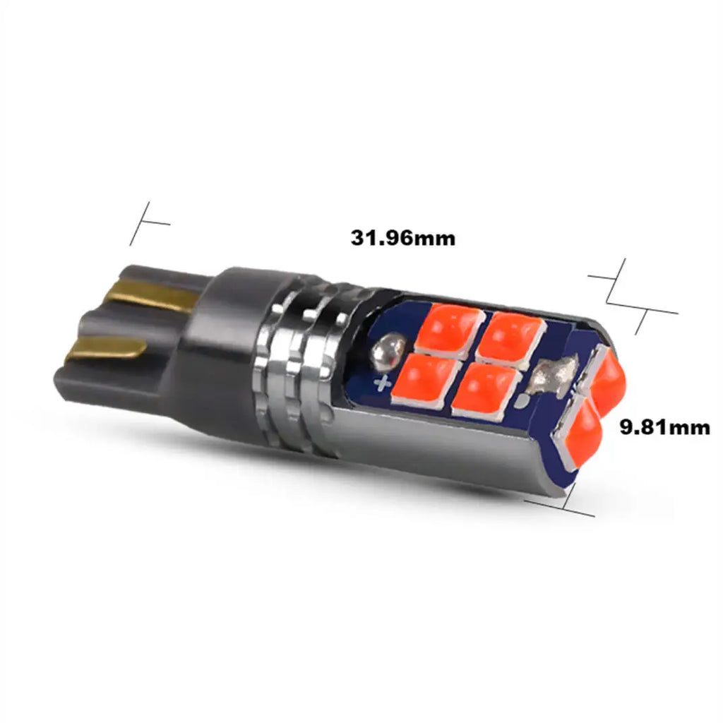 GPRGIT T10 10SMD Canbus LED Bulbs W5W 194 168 12V 6000K Multi-Color