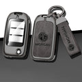 GPRGIT High Quality Zinc Alloy Leather Car Key Case Cover for Roewe RX5 I5 MAX RX3 2017 for MG MG6 ZS HS Flip Keychain Accessories