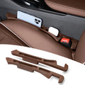 GPRGIT PU Car Seat Gap Filler Organizer Phone Holder Side Storage Box Universal