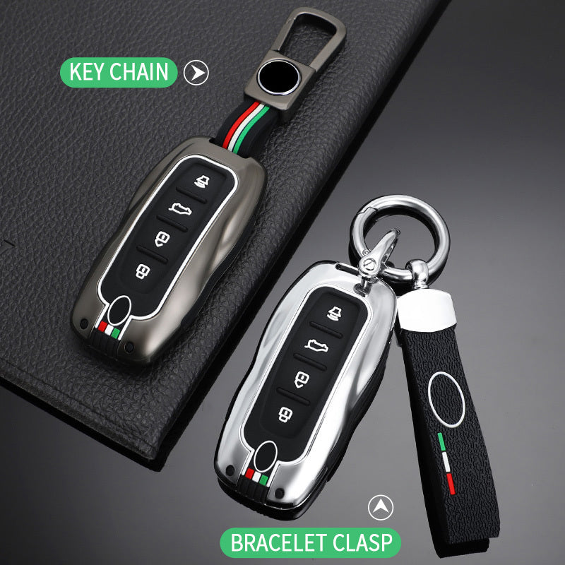 GPRGIT Zinc Alloy Car Key Case Cover for Ford Territory 2019 2020 2021 2022 2023 Equator