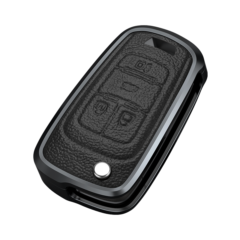 GPRGIT Aluminum Alloy+Leather Car Key Case Cover for Buick Chevrolet Cruze Aveo Trax Opel Astra Corsa Meriva Zafira