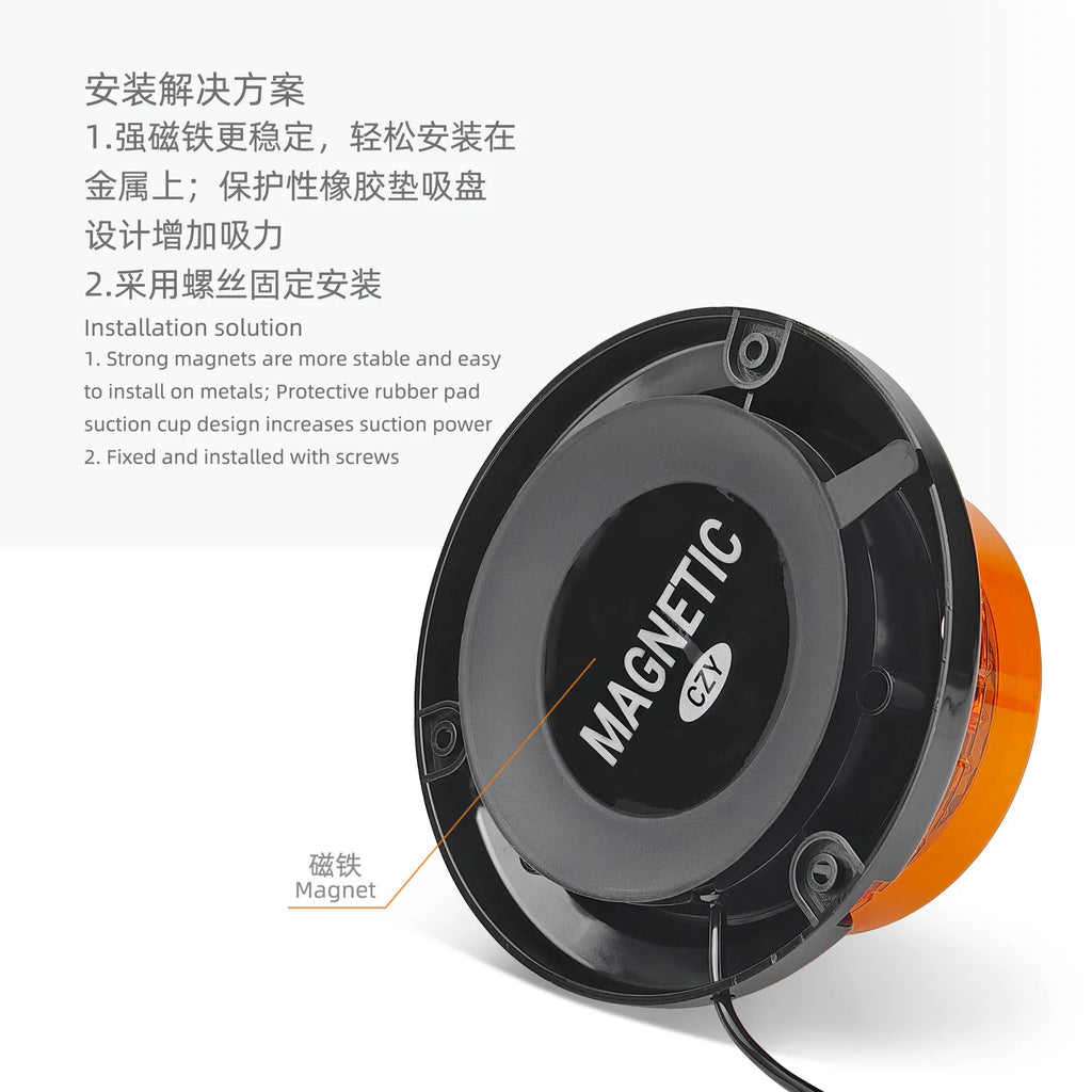 Brand New Universal Emergency Warning Light Auto Exterior Lighting Magnetic Beacon for Trucks Cars Emergency Machines Light