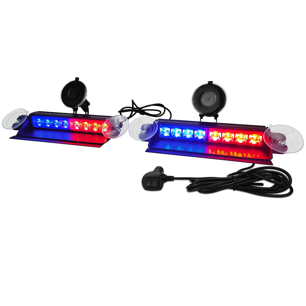 GPRGIT LED Dash Light 16W 12V 6000LM Interior Mount Emergency Vehicle Warning Strobe Light