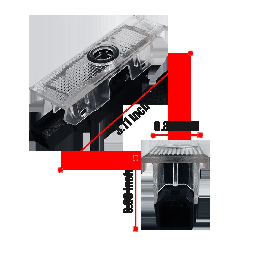 GPRGIT 3D Laser Logo Projector Door Welcome Lamp for Fiat 500X 500L Punto Ghost Shadow 12V