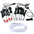 GPRGIT DIY Car Interior Decorative RGB LED Fiber Optic Strip Ambient Light 12V APP Dashboard
