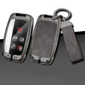 GPRGIT Metal Car Custom Logo Key Case for Land Rover Range Rover Sport Evoque Freelander Velar Discovery 4 Jaguar XE XJ XF Guitar