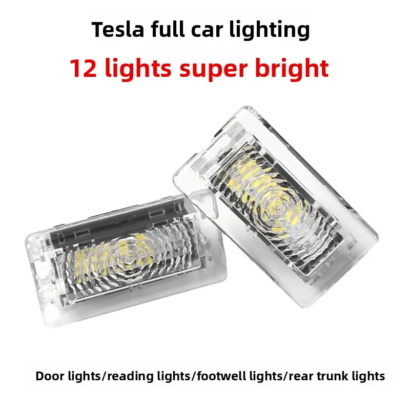 LED Interior Light Kit for Tesla Model X / S / 3 - Door, Welcome, Footwell, Front/Rear Trunk & Ambient Lights