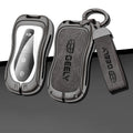 GPRGIT Zinc Alloy Leather Car Key Case Cover for Geely New Emgrand GS X6 Azkarra Tugella FY11 Atlas Pro SUV EC7 Protector Keychain