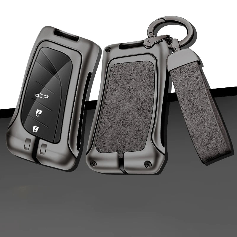 GPRGIT Zinc Alloy Leather Custom Car Logo Car Key Case Cover for Lexus NX ES UX US RC LX GX IS RX 200 250h 350h LS 450h 260h 300h UX200