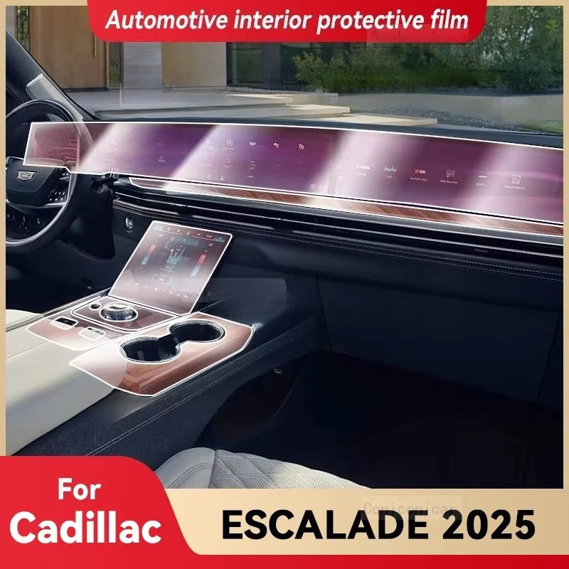 For Cadillac ESCALADE 2025 Car Interior Center Console Dashboard Protection Film Anti-Scratch Accessories