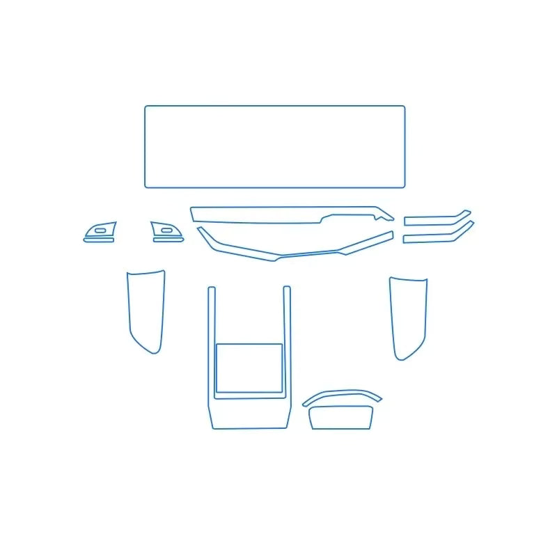 For Mazda EZ-60 25 Models Dashboard Multimedia GPS Console Navigation Transparent Anti-Scratch Protection Film