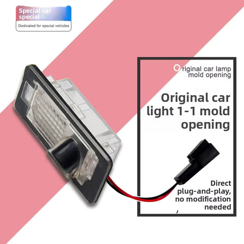 Audi License Plate Projection Light for A6L A4L Q5L Q2L Q3 Q7 A1 A3 A5 Trunk Modification Decoration