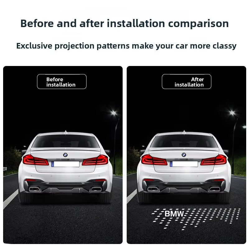 Suitable for BMW 5 Series 1/3/4/X1 X3 X5 X6 M3 M4 License Plate Light, Projection Light, Trunk Plate Light