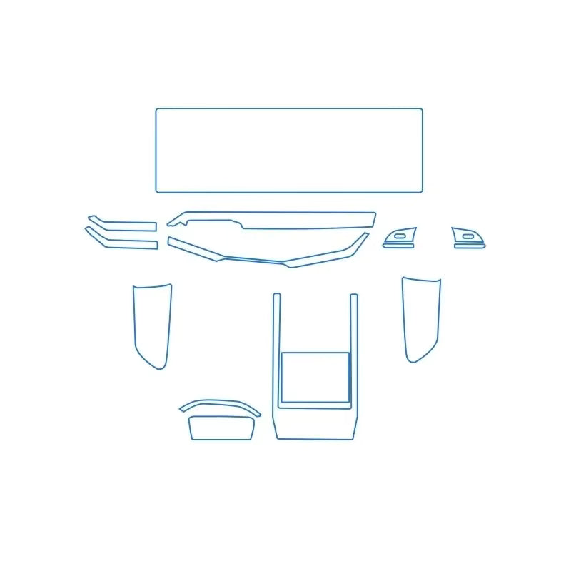 For Mazda EZ-60 25 Models Dashboard Multimedia GPS Console Navigation Transparent Anti-Scratch Protection Film