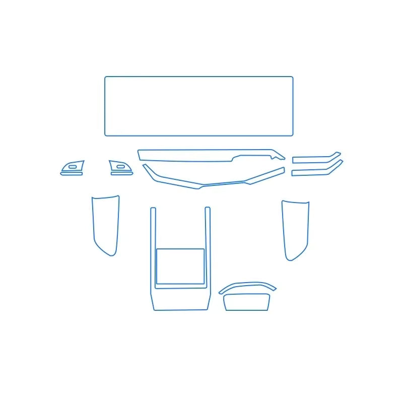 For Mazda EZ-60 25 Models Dashboard Multimedia GPS Console Navigation Transparent Anti-Scratch Protection Film