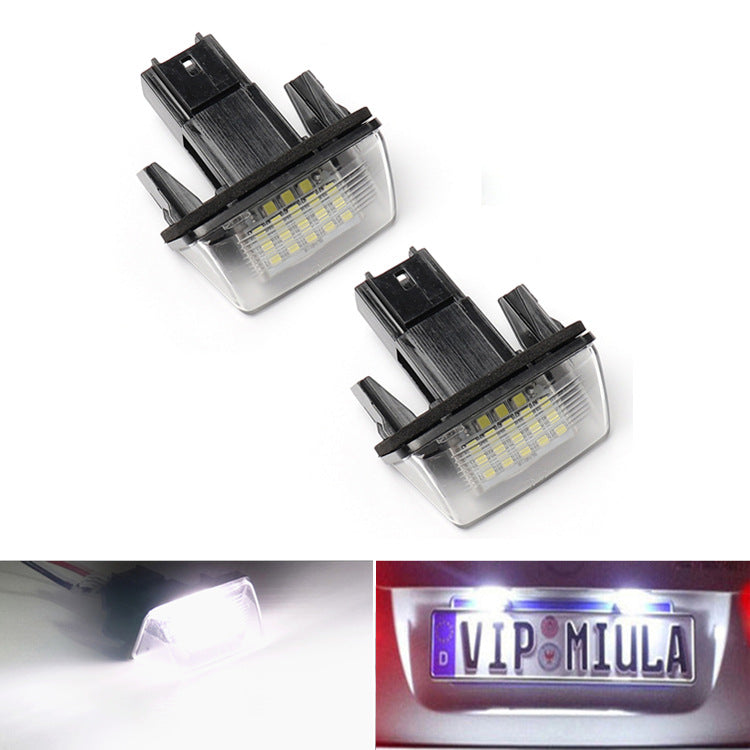 Cross-border exclusive LED license plate light for Peugeot Citroen 206/207/307/308/C3/C6