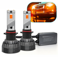 Dual Liquid Cooled Copper Pipe LED Auto Light Kit | 130W Faros LED for H11 9005 9006 880 H3 PSX24W PSX26W 5202 P13W Bulbs