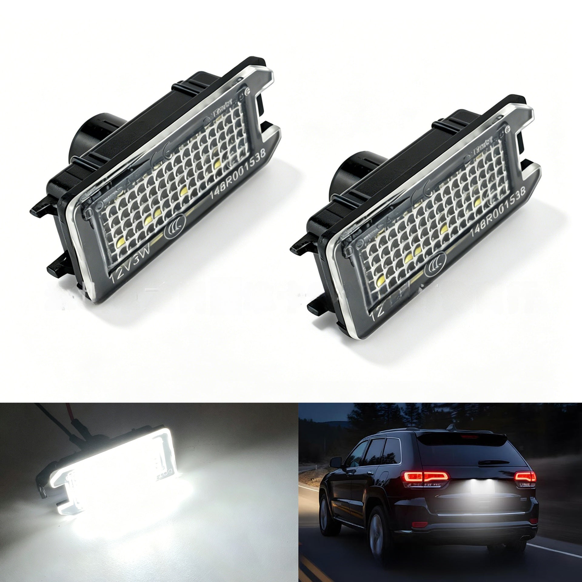 Cross-border, suitable for Jeep Grand Cherokee, Fiat 500, Dodge Viper license plate light