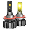Golden Yellow 3000K CSP 3570 LED Fog Light Bulbs | Faros LED 12V 50W H11 H3 9006 880 PSX26W Instant on Auto Driving Lamps