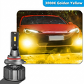 3000K Golden Yellow H11 H8 LED Fog Light Bulbs 130W High Penetrating Power Extreme Weather Car Lamp Bombilla LED