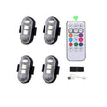 Universal Car and Motorcycle Wireless LED Strobe Lights With Remote Control Aircraft Bike Warning Light Waterproof