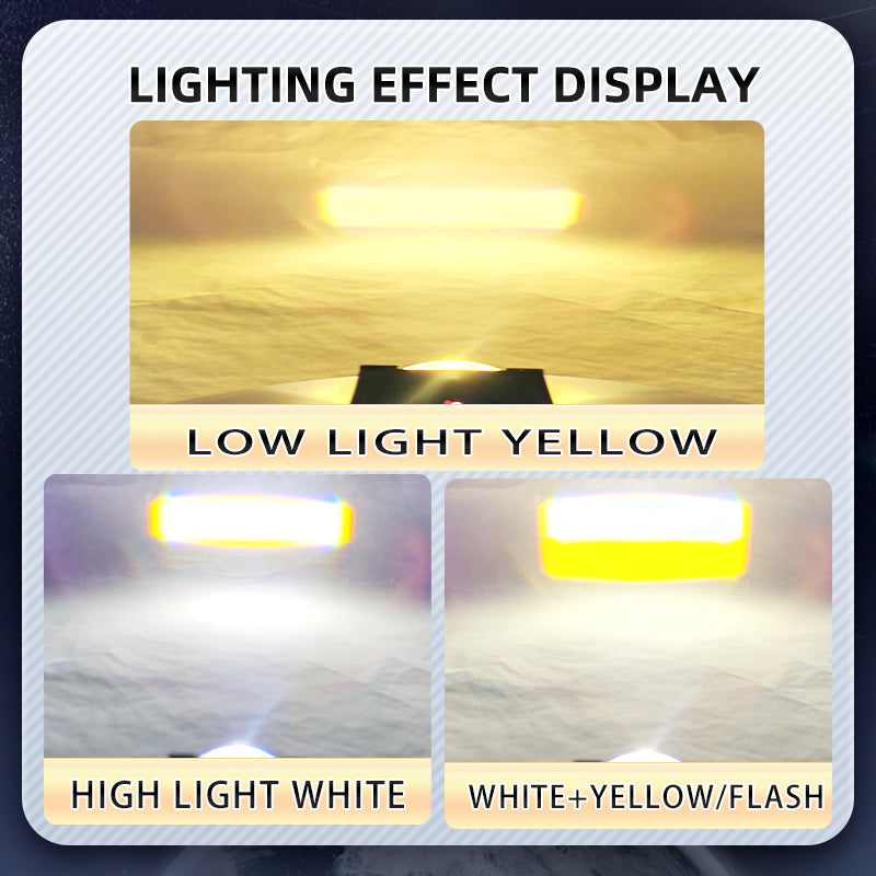 Car External Auxiliary Lights Spotlights Led Grille Lights With Fan Driving Fog For Off-road Vehicle Truck SUV