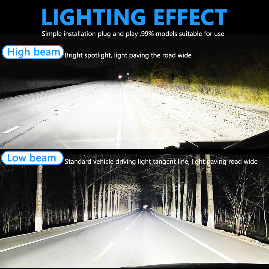 Super Bright 180W D1S D2S D3S D4S D5S D8S LED Headlight Bulbs 6500K White Plug and Play Faros LED Para Auto for HID Upgrade