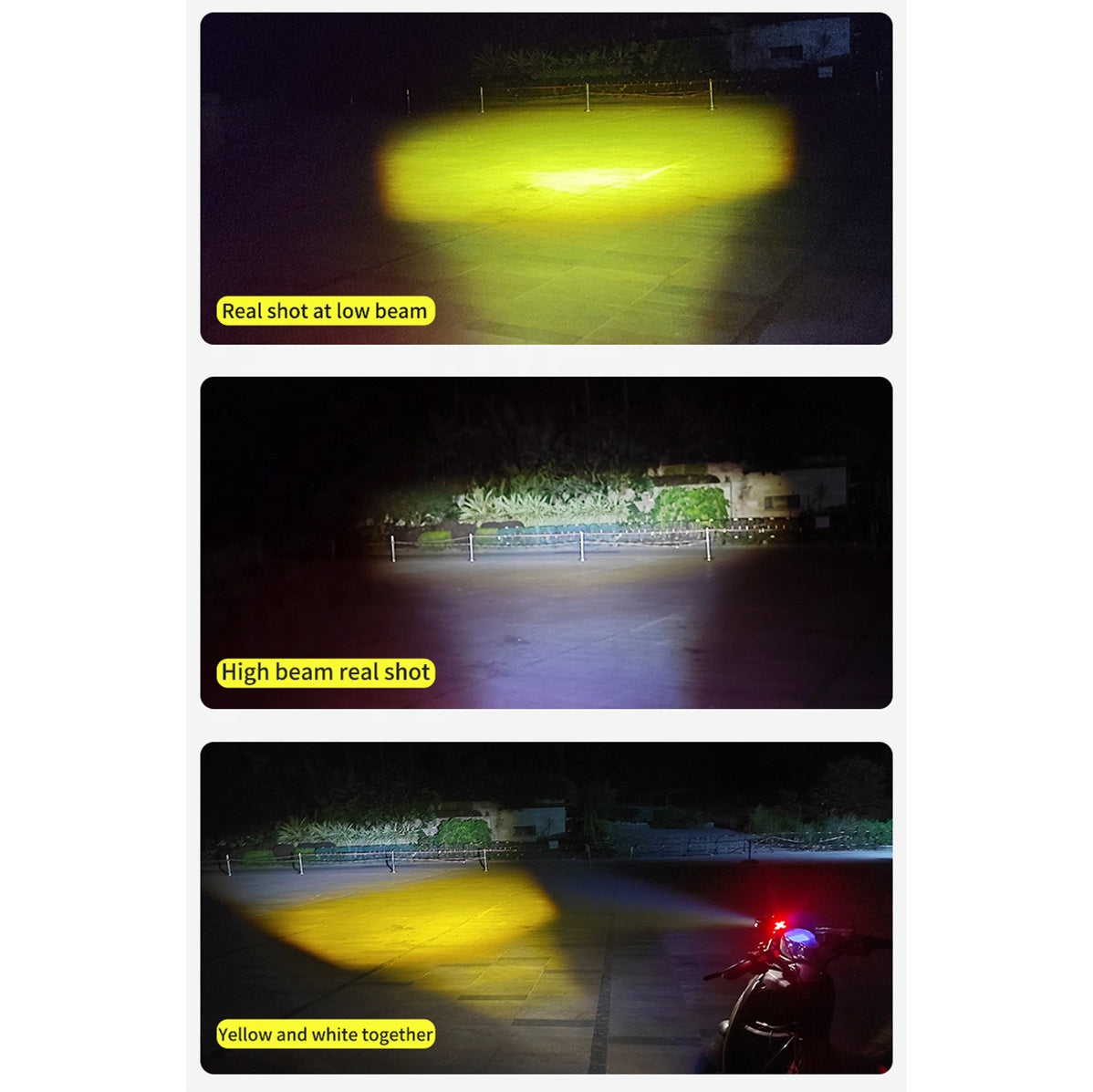 5 Modes Motorcycle Spotlights With BlueDRL Headlight Driving Lights Auxiliary Light Work Light Fog Lamp Bulb for Car Truck