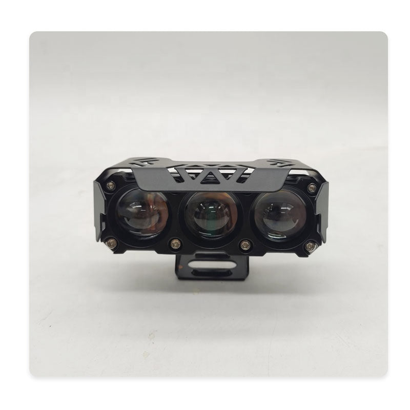 3 Mode Motorcycle Spotlights With Red DRL Led Auxiliary Light Headlight Mini Driving Lights Work Light Fog Bulb for Car Truck