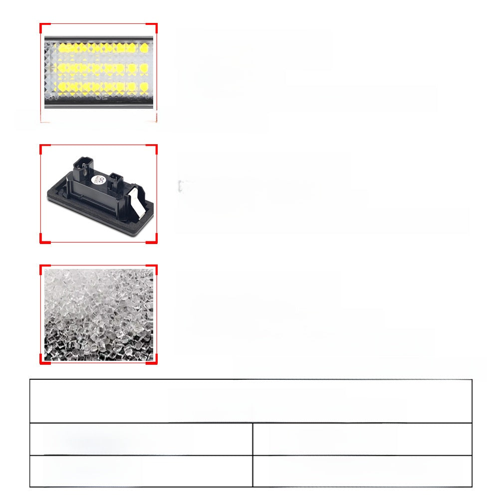 Suitable for Audi LED license plate light Audi Q5 A4 TT TTS TTRS A5 A6 A7