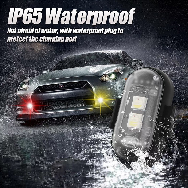 Universal Car and Motorcycle Wireless LED Strobe Lights With Remote Control Aircraft Bike Warning Light Waterproof