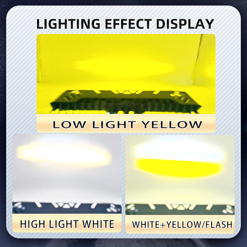 4 Modes Motorcycle Spotlights Led Auxiliary Light Lens Headlight Driving Lights 5064 Lamp Beads Work Light Fog Lamp Bulb