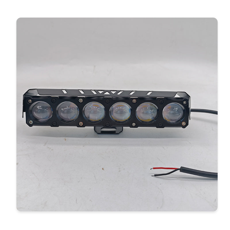 4 Modes Motorcycle Spotlights Led Auxiliary Light Lens Headlight Driving Lights 5064 Lamp Beads Work Light Fog Lamp Bulb