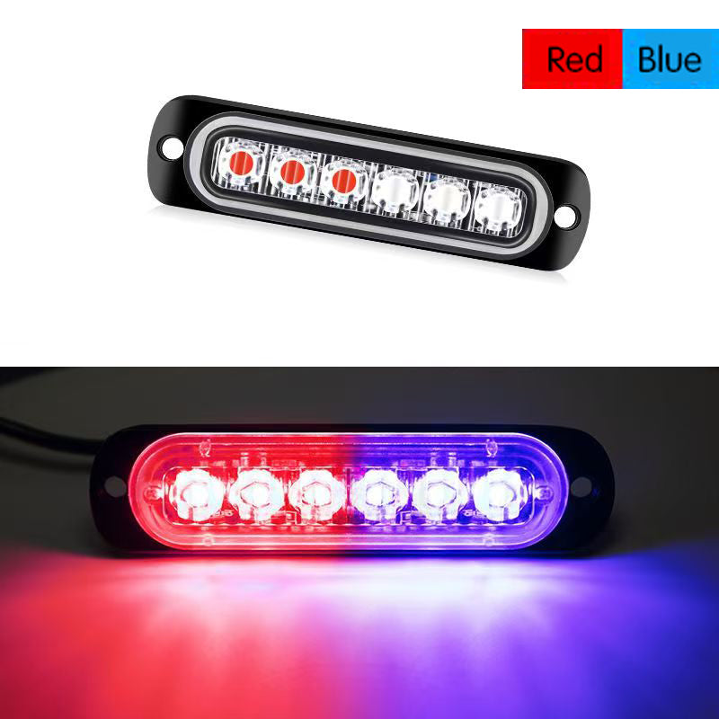 Car Lights 12V 24V 6SMD Car Boat Truck Warning Flashing Light Driving Fog Lights Emergency Strobe Lights